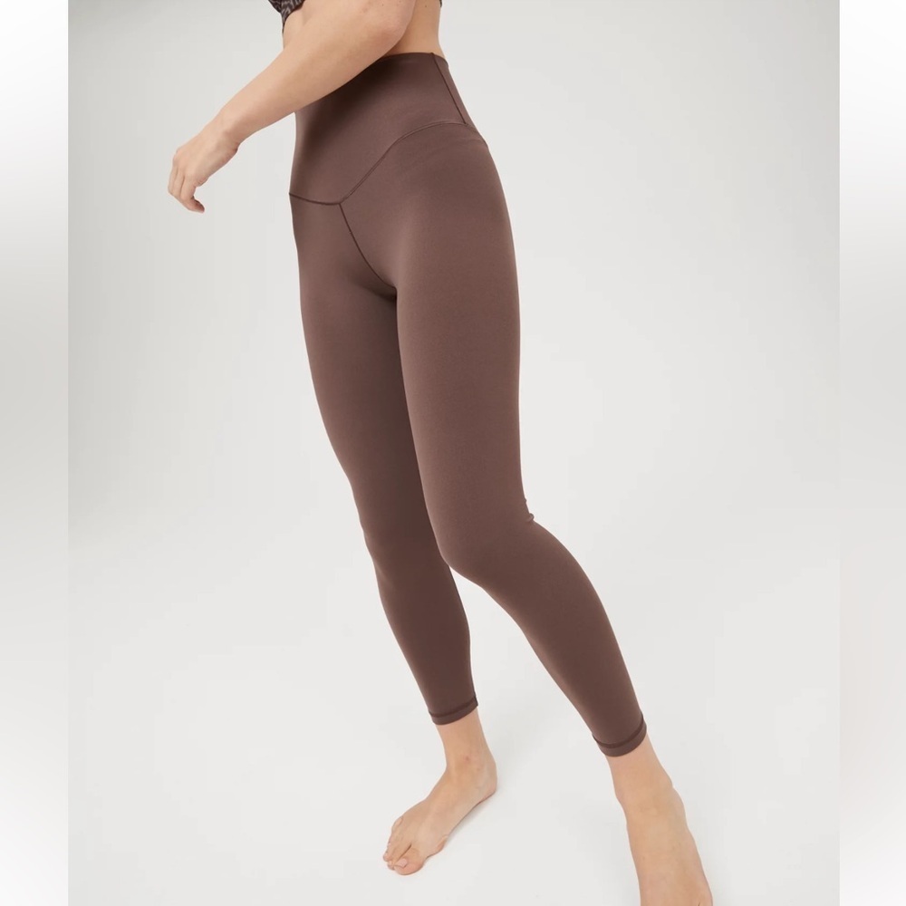 OFFLINE By Aerie Real Me High Waisted 7/8 Legging- Brown